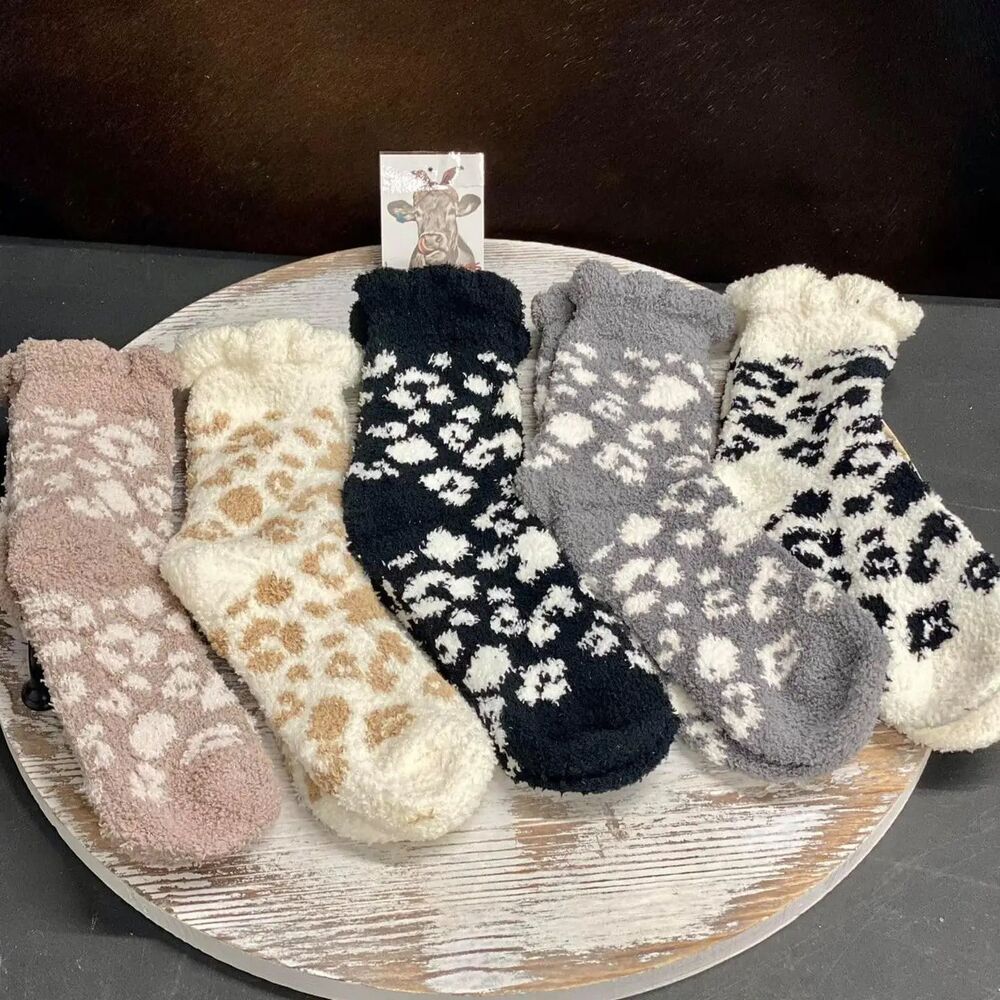 Coral Velvet Fuzzy Socks Fits Women’s 4 -6